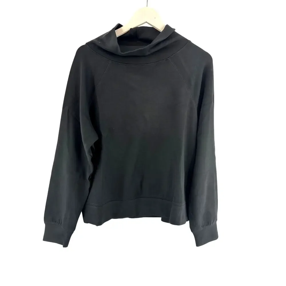 Softies Women's Black DreamTech Mock Neck with Pleated Pant Size L
